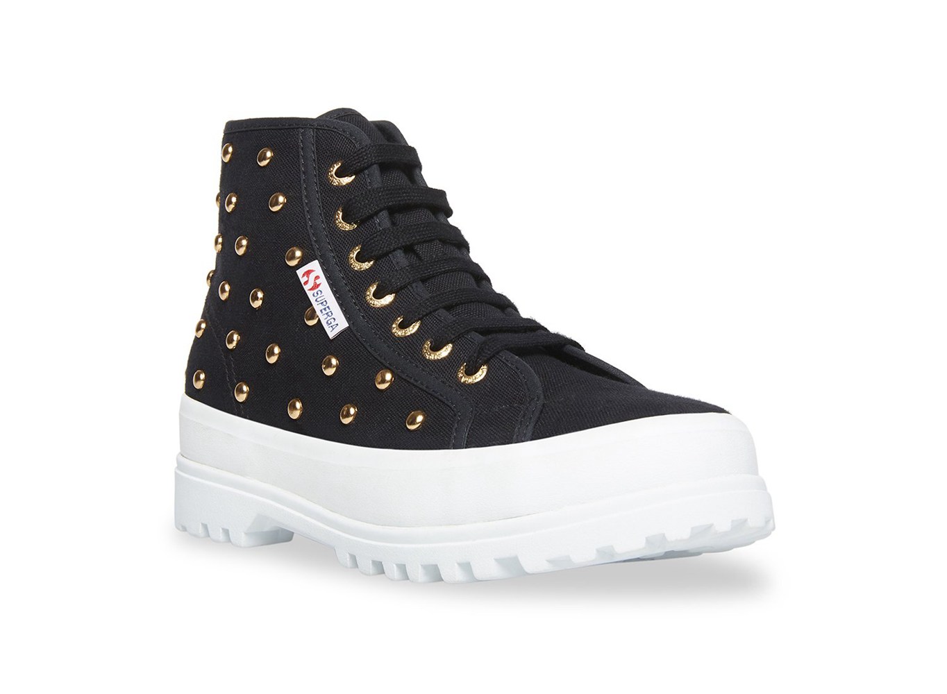 Superga Boots Womens - 2341 Alpina Studs - Black - JKYOR0153